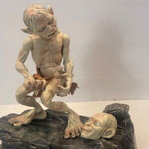 Vintage 2003 Lord of the Rings Talking Gollum Smeagol 11" Action Figure Untested